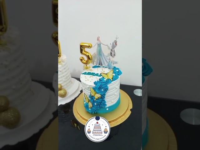 Turquoise Blue Kids Cake