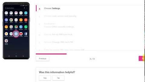Change SIM PIN Code In Galaxy S9 plus