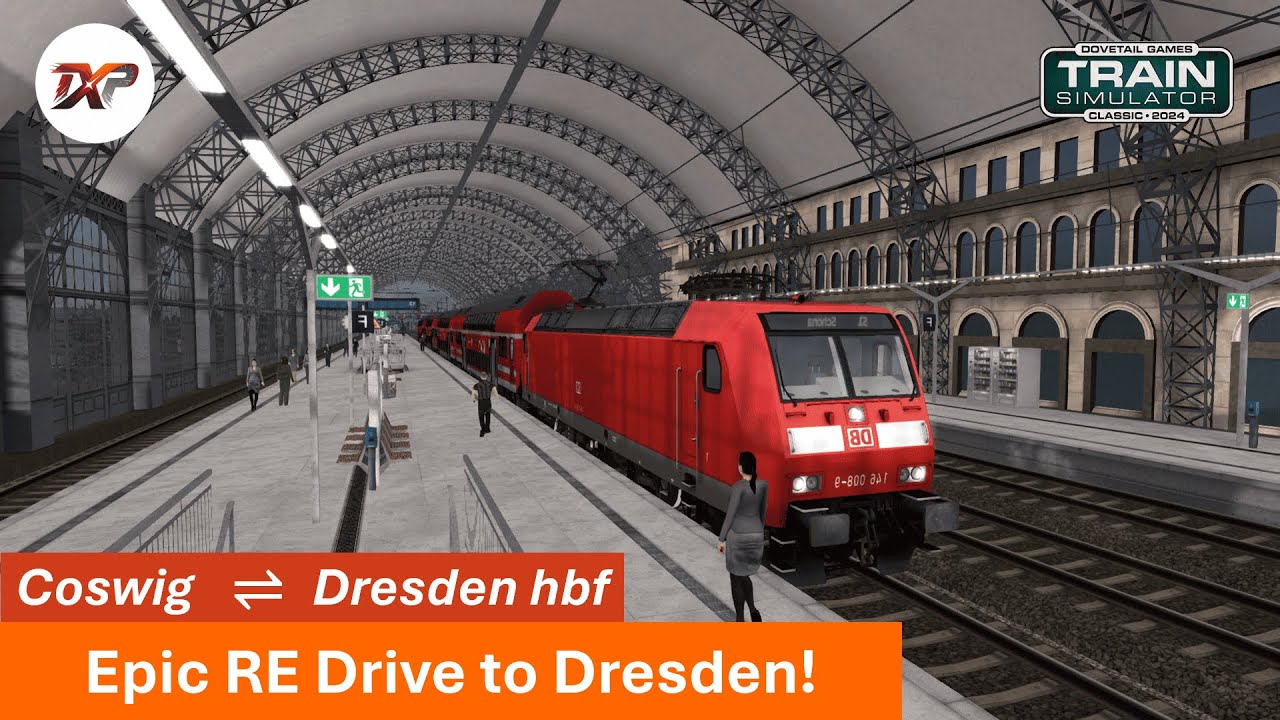 Train Simulator Classic 2024 - Regional Express Rush! Coswig to Dresden Hbf | TS2024 Full Drive