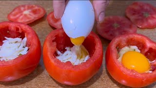قلي البيض داخل حبة طماطم ?شيء لا يصدق عمري ما تخيلت كل هذا يطلع من حبة طماطم اختراع