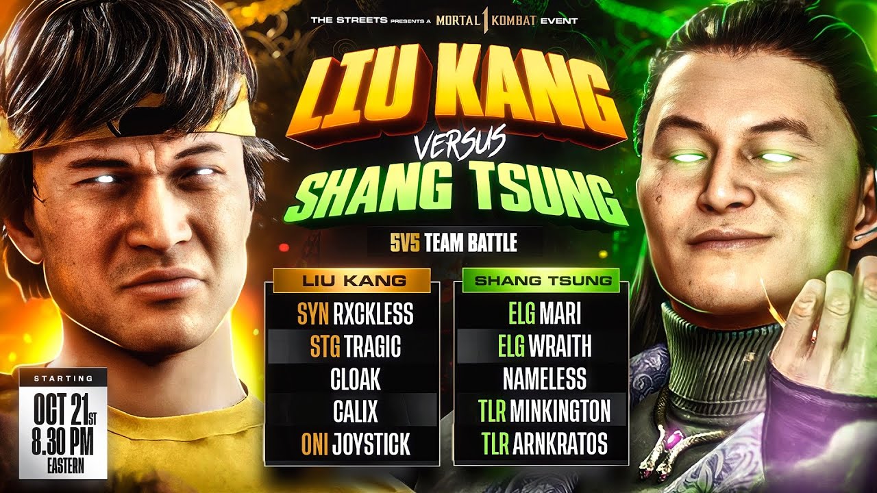 TEAM LIU KANG VS TEAM SHANG TSUNG! 5V5!