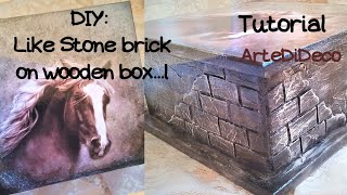 Τουβλάκι σαν πέτρα !  Stone brick with cardboard!!! ArteDiDeco [CC]