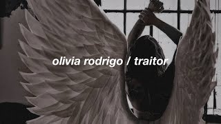 olivia rodrigo / traitor - lyrics (slowed &’ reverb) | unhaving