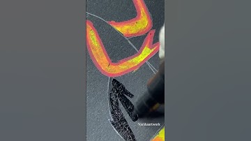 Elemental 🔥💧Posca Marker pen #shorts #youtubeshorts #art #satisfying #asmr