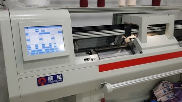 How to knit plating design on machine with Self-run yarn feeder