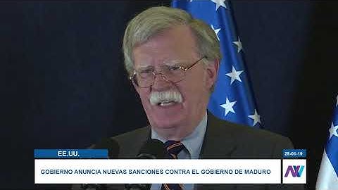 EE.UU. anuncia nuevas sanciones contra el gobierno de Maduro
