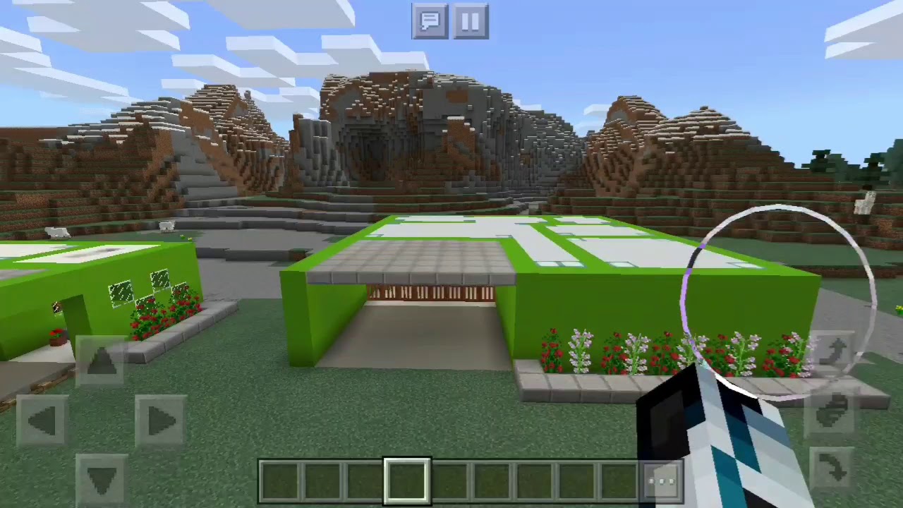 Desain Rumah Minimalis, di Minecraft