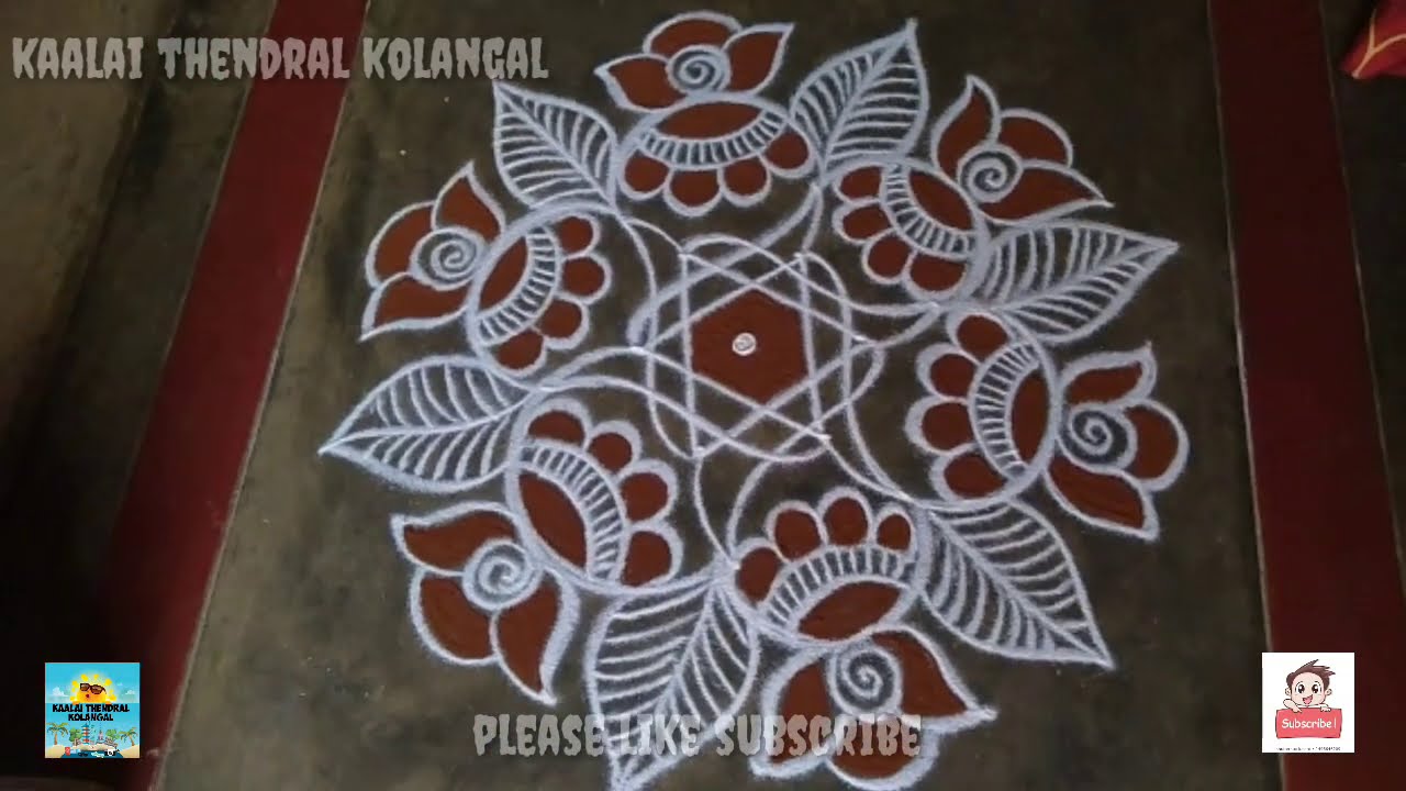 Karthigai deepam special rangoli,flower desings for festival ...