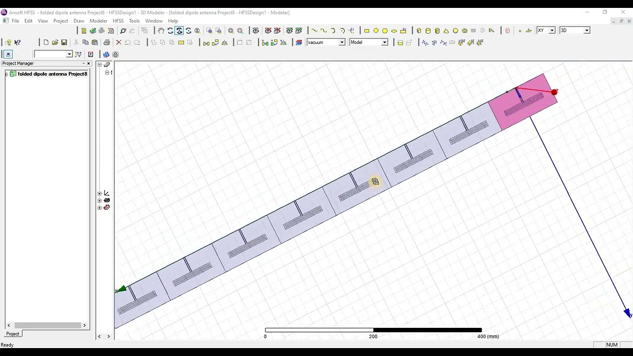 4 × 1 Array Antenna Transmission Line for Vehicle 5G using hfss