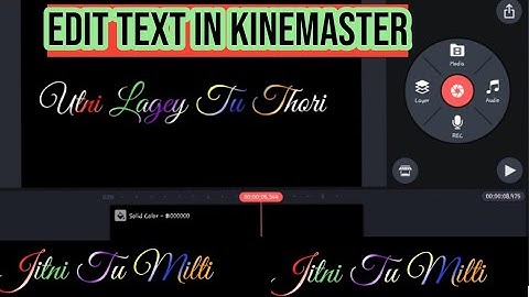 How To Edit Multi Color Text In Kinemaster 2022 | Multicolor Text Effect Editing in Kinemaster