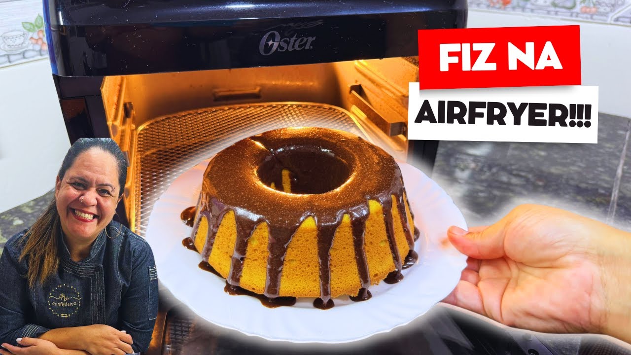 Fiz Bolo de Cenoura Na Airfryer - Me surpreendi com o resultado!!!
