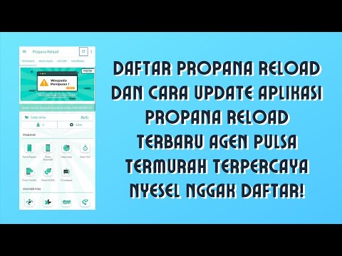 Cara daftar Propana Reload, update propana reload terbaru agen pulsa termurah kuota dan game