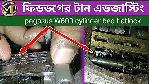 feed dog adjusting pegasus w600.