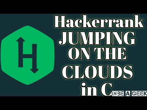 Jumping on the clouds hackerrank solution in c @BE A GEEK | Hindi |
