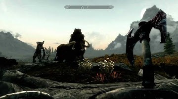 SKYRIM - EASIEST MAMMOTH KILL!!!
