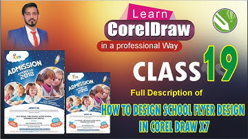 How to Design a School Admission Flyer in CorelDRAW X7 | Educational Flyer Design Tutorial