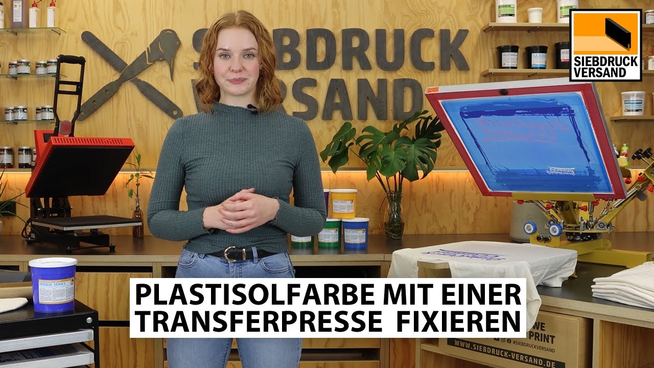 Plastisolfarbe mit einer Transferpresse fixieren - Anleitung für den ...