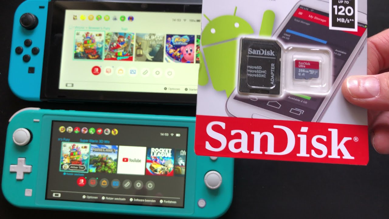 Nintendo Switch Spiel Auf Sd Karte Kopieren Nintendo Switch und Switch Lite Micro SD Speicherkarte einlegen und