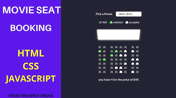 Movie Seat Booking with Javascript | Af-Somali |Using html css js | Web app | vanilla js Tutorial
