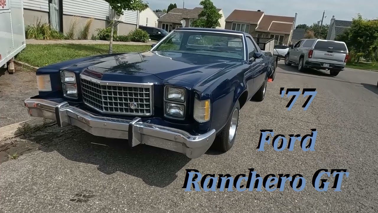 8 14 24 COOL '77 FORD RANCHERO GT WITH 351 START UP SEEN IN LAVAL QC ...