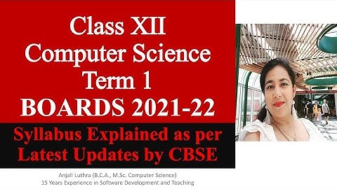 Term 1 Syllabus of Computer Science CBSE Board 2021-22 MCQ Based Strategy to Prepare #cbse #cs #mcq
