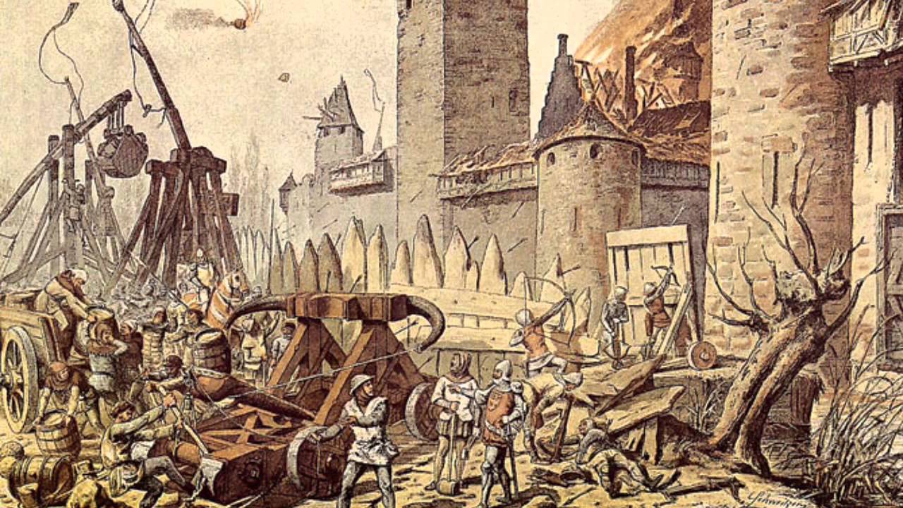 Нападение на замок. Штурм рыцарского замка. Штурм замка в средневековье. Бургундские войны Осада крепости Бове. Осада Кале (1346).