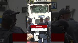 Security tightens in South Africa amid anti-migrant protests. #SouthAfrica #BBCNews
