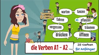 Deutsch lernen | deutsch A1 - A2 | die Verben 03 | easy german | Hören &amp; Verstehen | Vokabeln