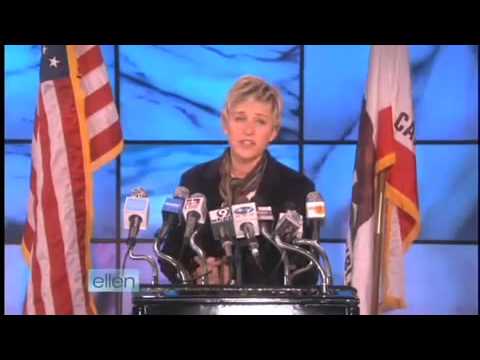 Ellen Degeneres - She clears up some rumors