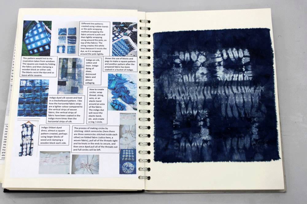 AS textiles sketchbook Unit 2