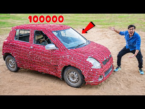 100000 Mirchi Patakha On Car🔥 | मिर्ची पटाखों का कमाल, गाड़ी हुयी बेहाल- लाखों का नुकसान😱