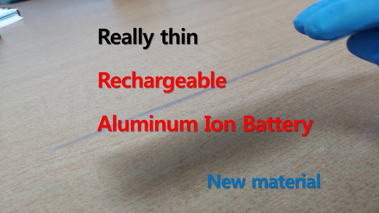 rechargeable aluminum battery 1 YouTube