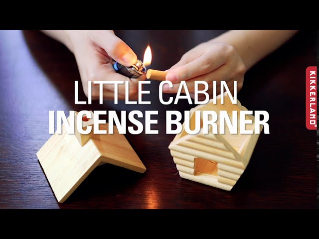 Little Cabin Incense Burner - YouTube