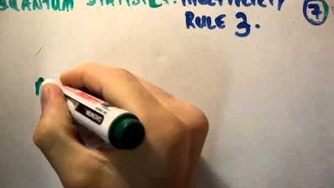 Quantum Statistics 7 : Multiplicity Rule 3