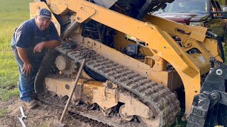 Cat 299D2 skid steer drive motor hose replacement…the easy way!