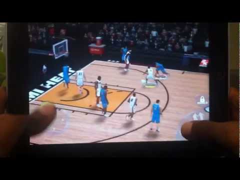 How to use The Alley-Oop button  for NBA2K13 for IPad/iPhone/iPod Pt 1/2