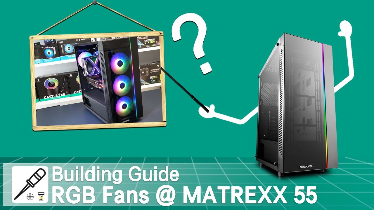 Build Guide] How to connect RGB fans with Matrexx 55 Case - YouTube