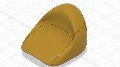 Design chair using free form | fusion 360