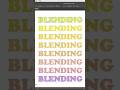 Blend Tool in Adobe Illustrator #tutorial #adobeillustrator #blendtool #graphicdesign #typography