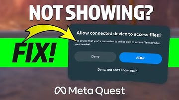 How to Re-enable Quest Link USB PC-Access if Pop-up is Missing (GUIDE)