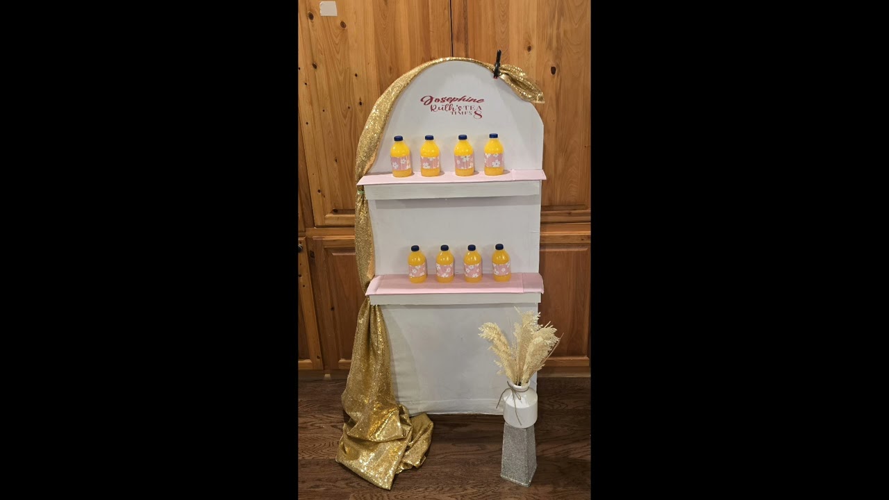 Make an inexpensive beverage display wall