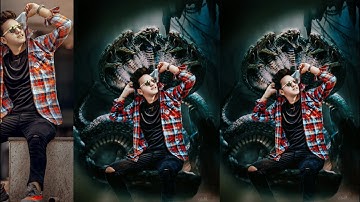 Snake manipulation photo editing | snake+boy photo editing PicsArt & lightroom