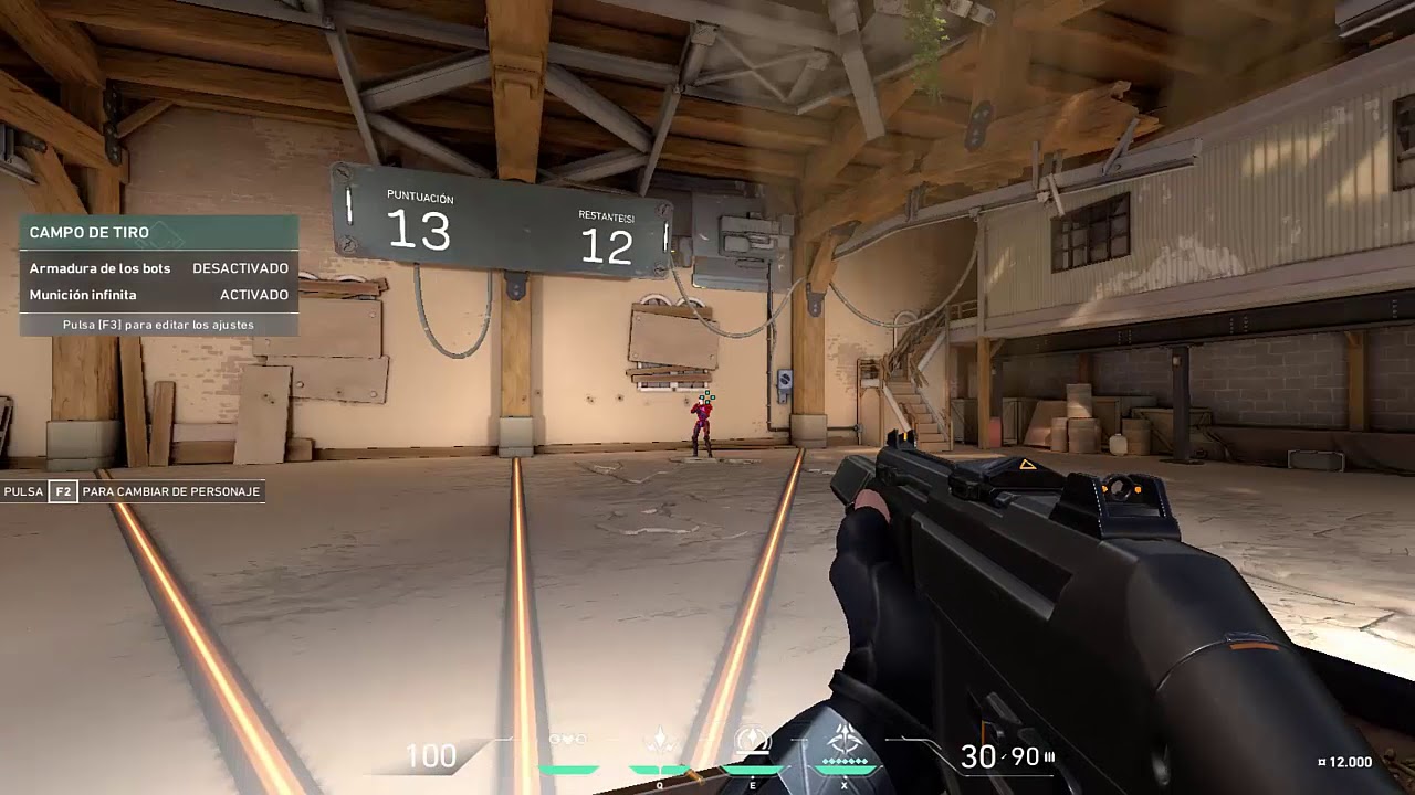 Flick Challenge Valorant Hard Shooting Range (Phantom)