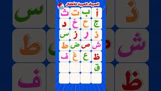 أنشودة الحروف العربية للاطفال على قناة تعلم - الحروف العربية من الألف إلى الياء #تعلم #اطفال #تعليم