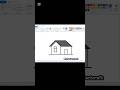 How to draw a house || MS Paint Drawing home || #drawing #mspaint #housedrawing #shorts