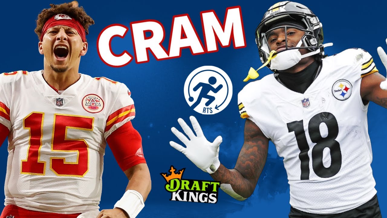 CHIEFSSTEELERS DFS SHOWDOWN CRAM DRAFTKINGS YouTube