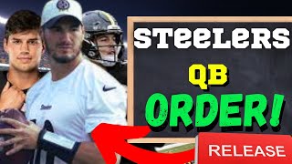 The Pittsburgh Steelers NAME the QB Depth chart and Team Captains.