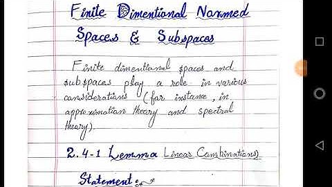 Functional Analysis Lecture 1a by M Javed Hashmi