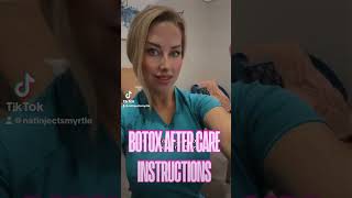 Botox Aftercare Instructions, explained by an aesthetic nurse injector with 13 years experience. 
