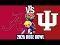Alabama Crimson Tide vs Indiana Hoosiers (2025 Rose Bowl) Stream 🔴